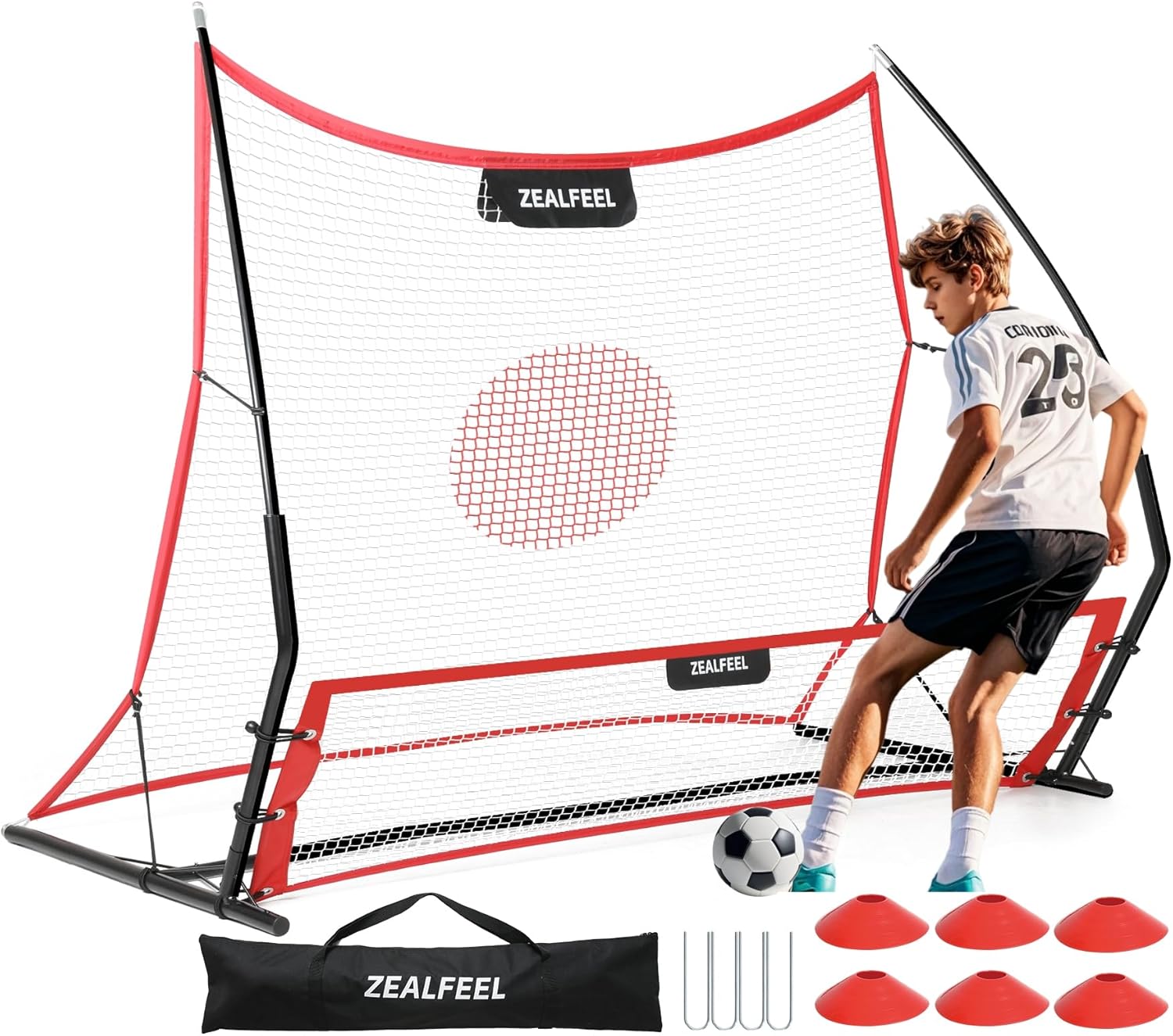 Soccer Rebounder Net for Comprehensive Skill Development