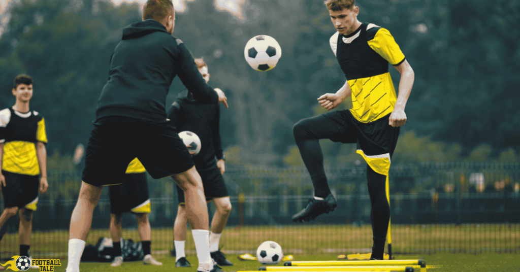 Soccer Practice, soccer training progress